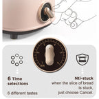 Electric Bread Toaster for Sandwiches and Waffles