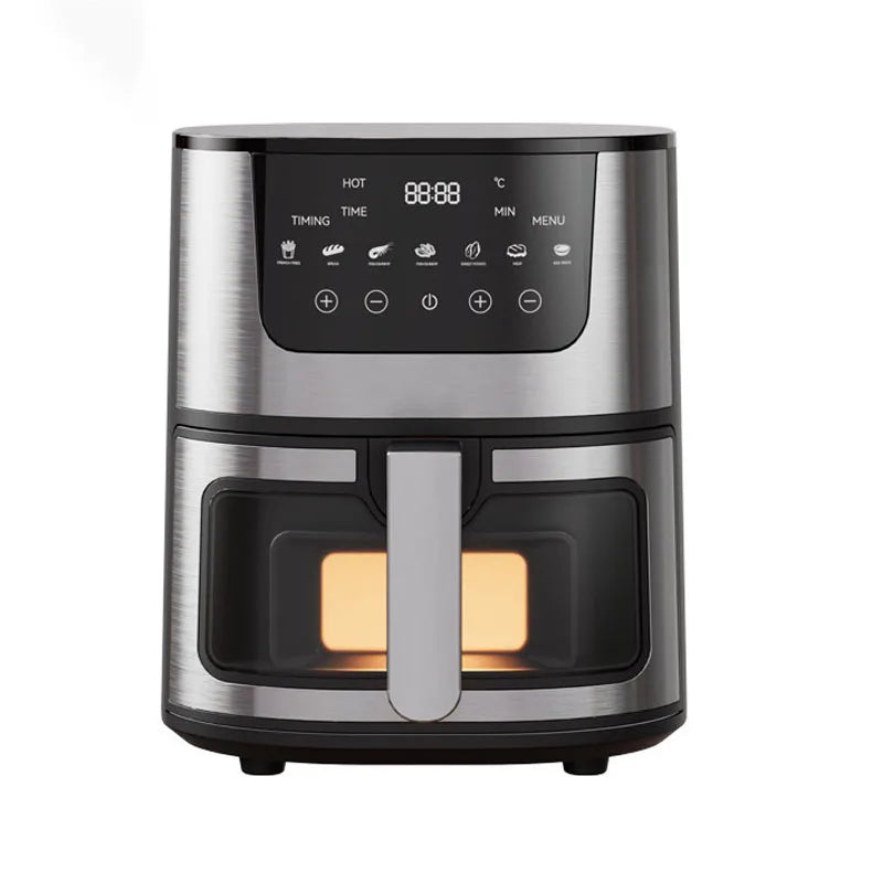 Smart 12L Electric Air Fryer with Visual Window – Oil-Free 360° Convection Oven