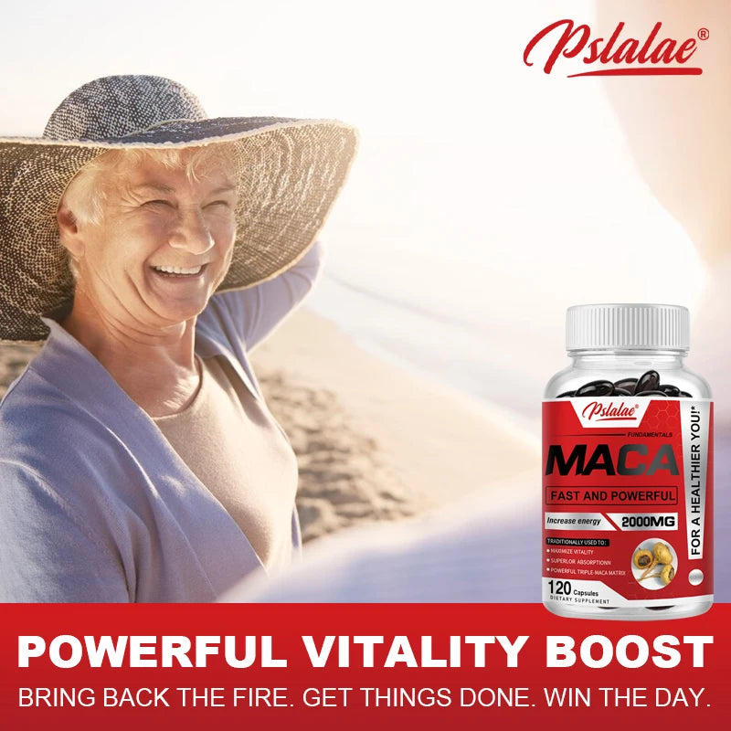 Maca Root Capsules – Black, Red & Yellow Maca Blend