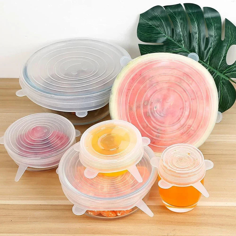 Silicone Stretch Food Covers – 6 Pack