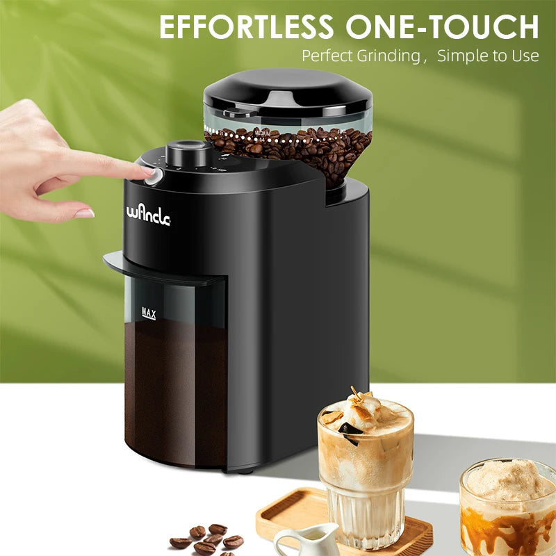 Wancle Compact Electric Burr Coffee Grinder