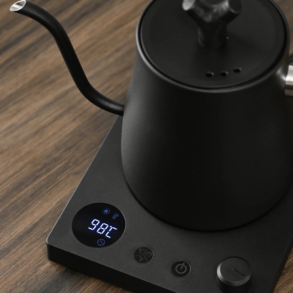 1000W Electric Gooseneck Kettle – 1L Stainless Steel Coffee & Tea Pot