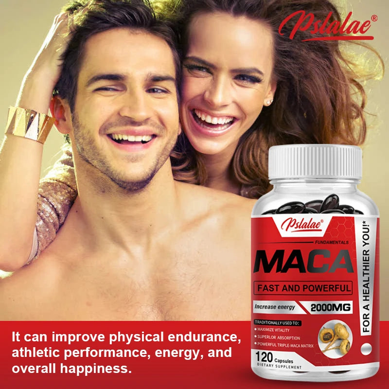 Maca Root Capsules – Black, Red & Yellow Maca Blend