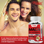 Maca Root Capsules – Black, Red & Yellow Maca Blend