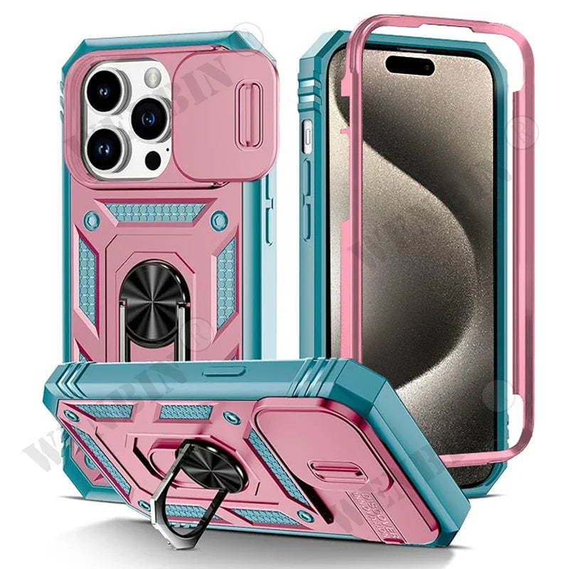 Heavy Duty iPhone Case with Kickstand