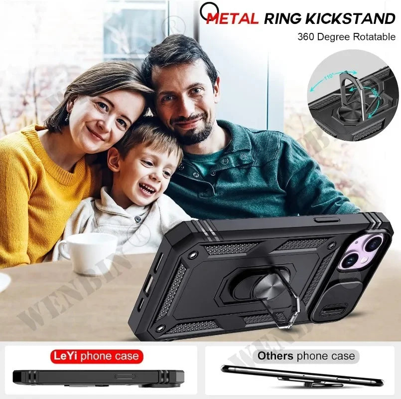 Heavy Duty iPhone Case with Kickstand