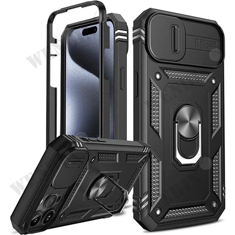 Heavy Duty iPhone Case with Kickstand