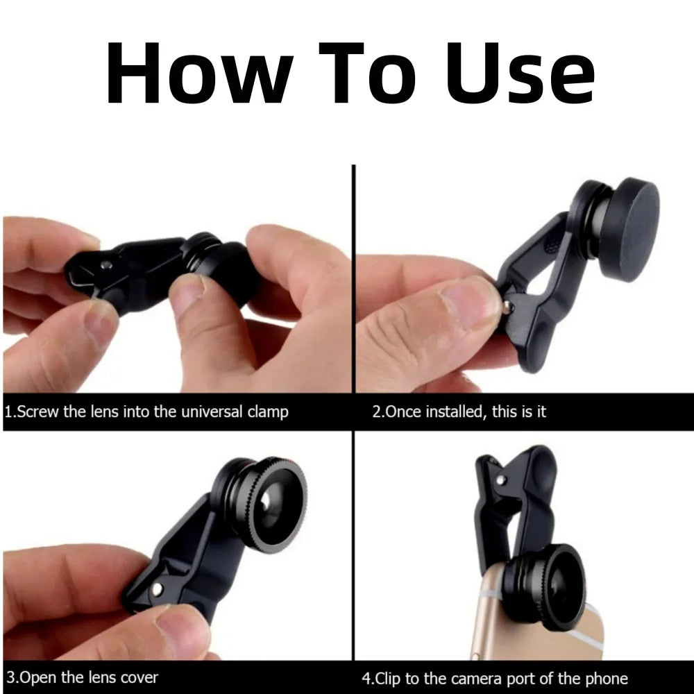 3-in-1 Smartphone Camera Lens