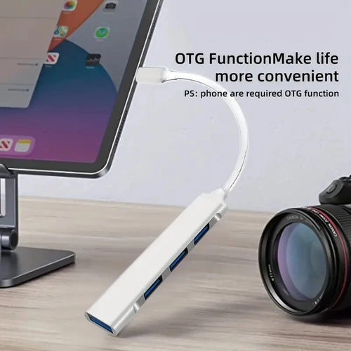 4-Port USB Type-C Hub OTG Adapter