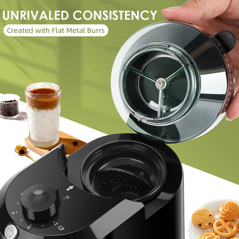Wancle Compact Electric Burr Coffee Grinder