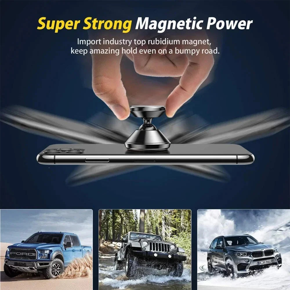 Magnetic Car Phone Holder 360° Dashboard Mount