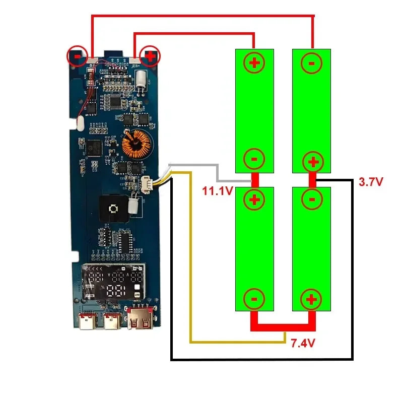 100W PD 20000mAh DIY Power Bank Case