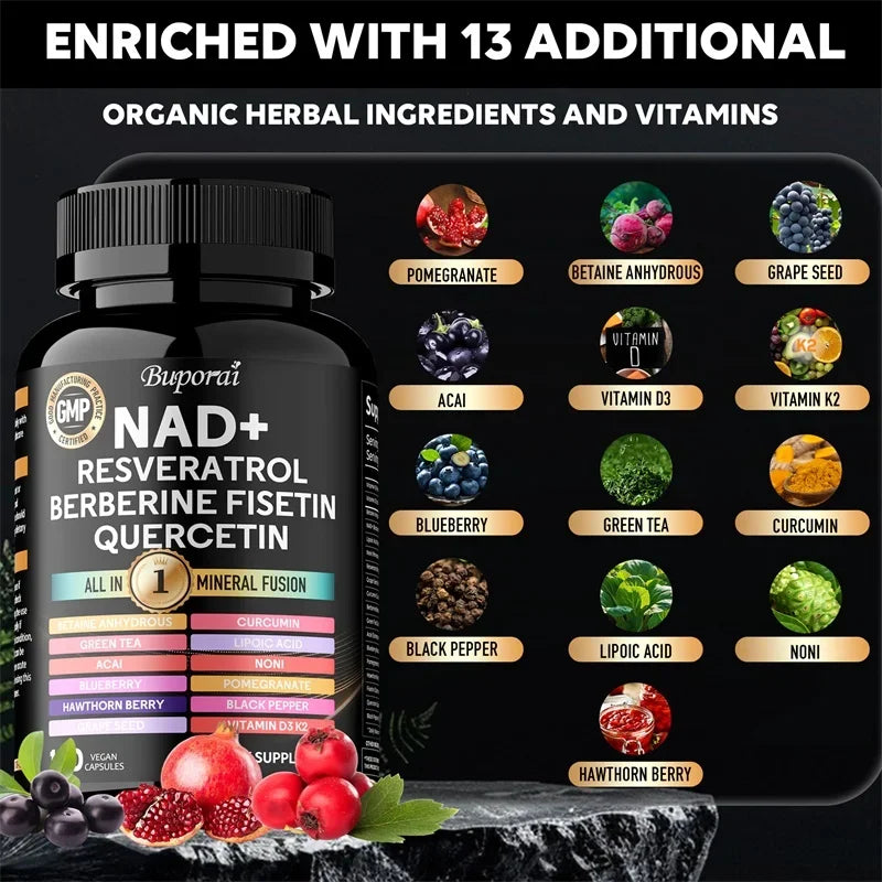 NAD+ Resveratrol Berberine Capsules