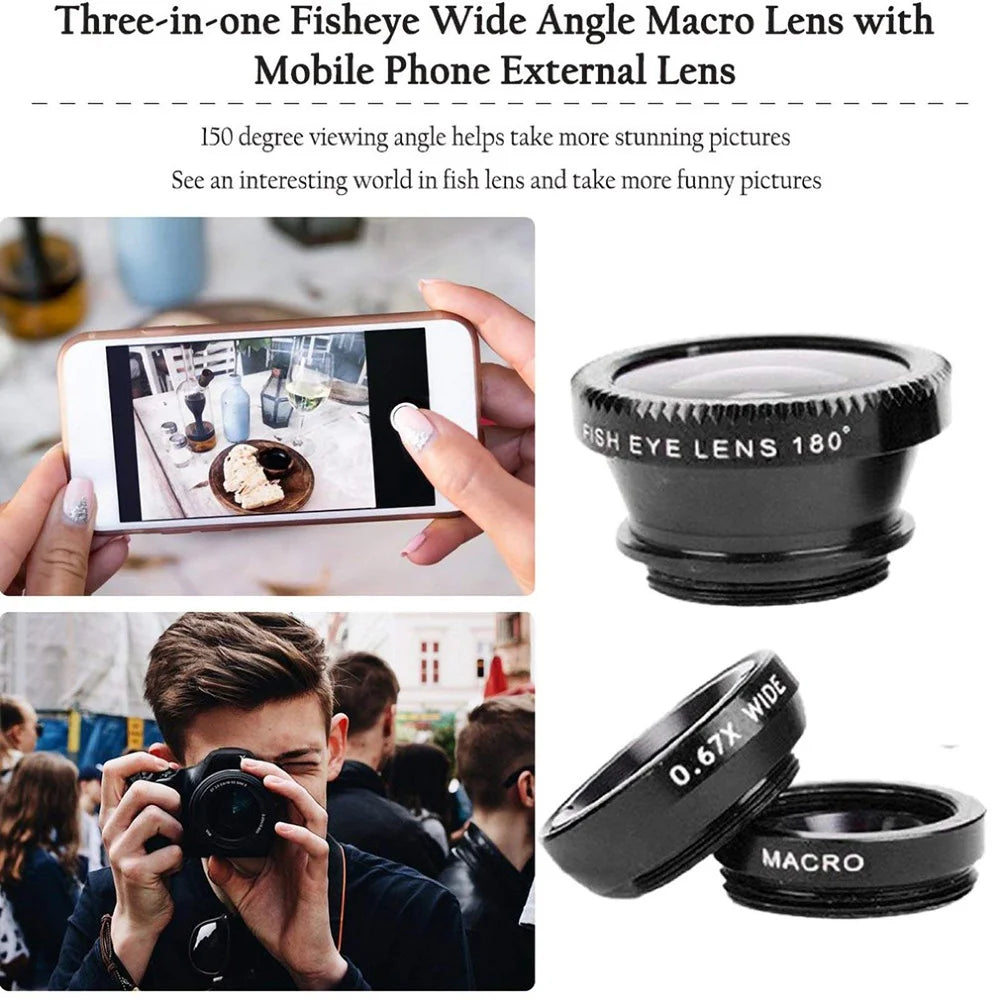 3-in-1 Smartphone Camera Lens