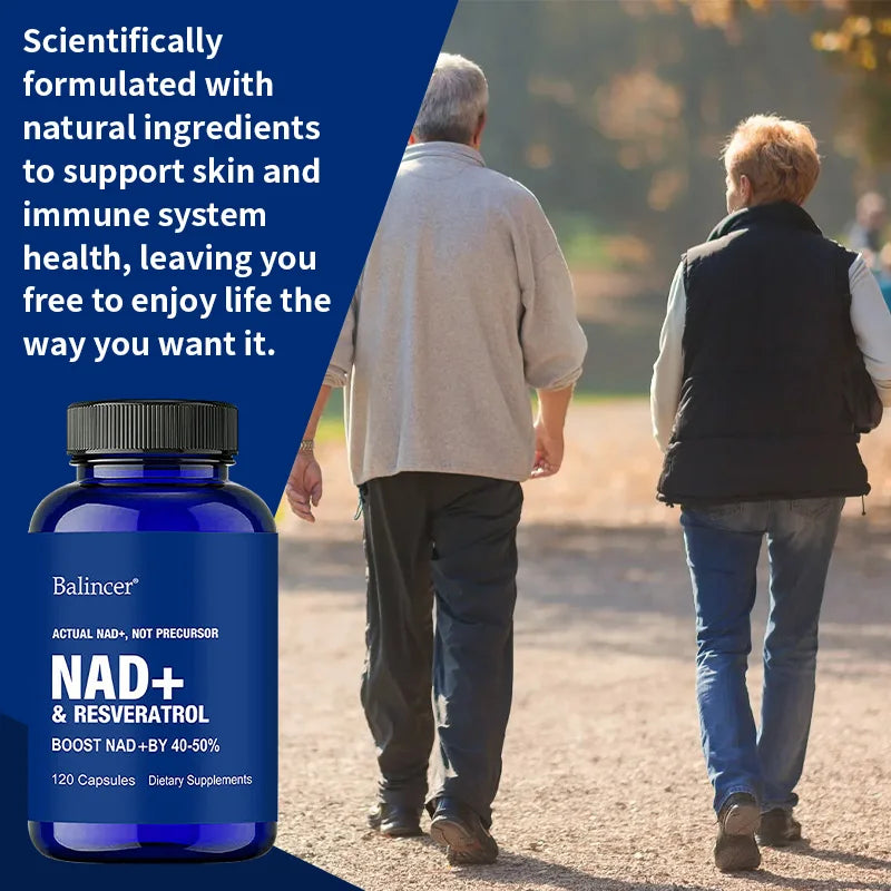 NAD+ Resveratrol Supplement Capsules