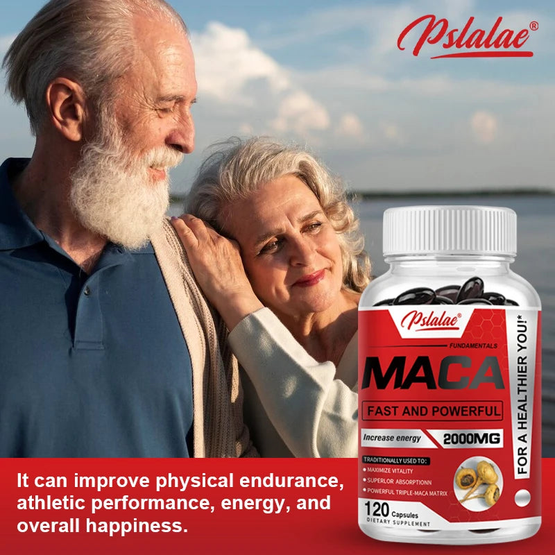 Maca Root Capsules – Black, Red & Yellow Maca Blend
