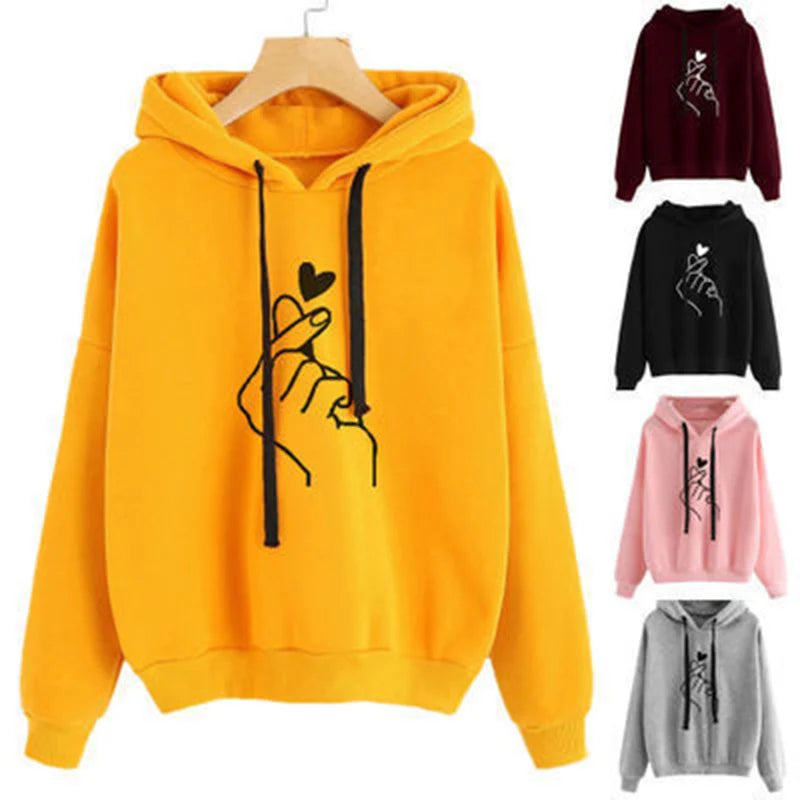 Korean Style Fleece Hoodie