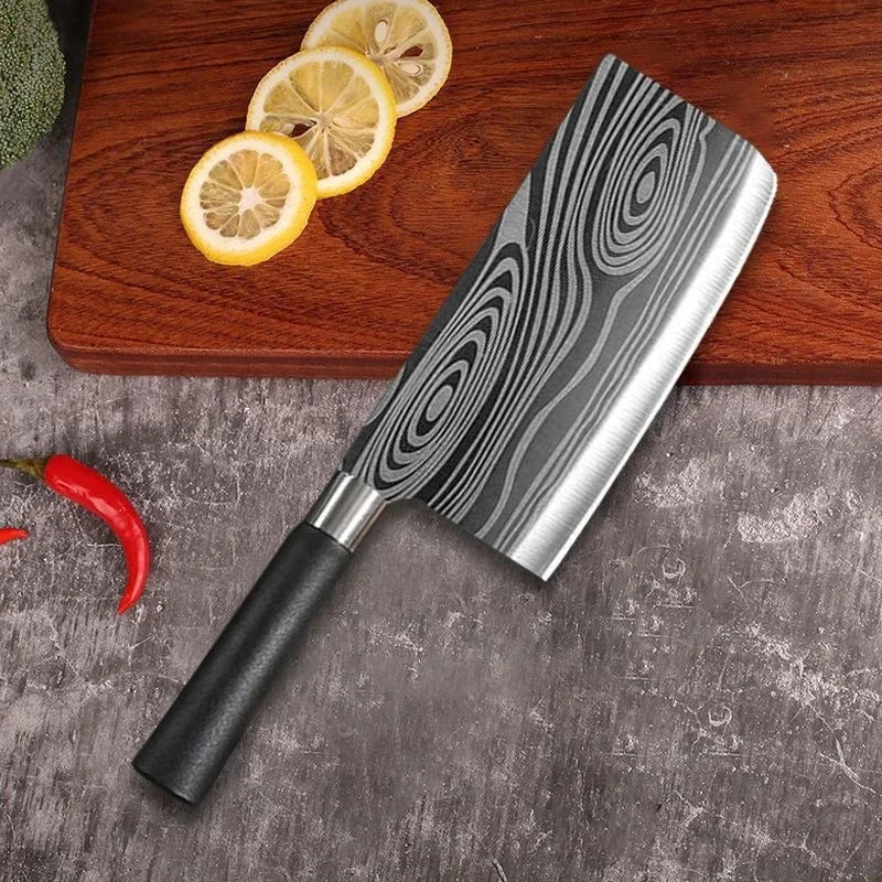 Damascus Pattern Kitchen Knife Set