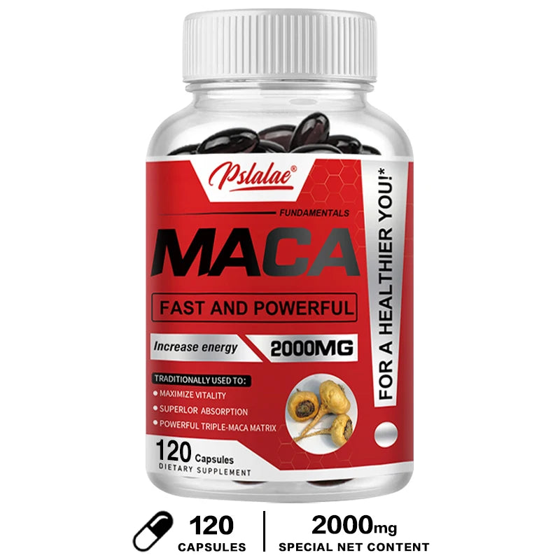 Maca Root Capsules – Black, Red & Yellow Maca Blend