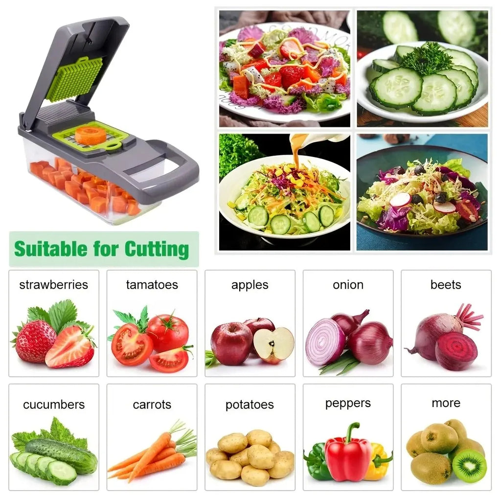 16pcs Vegetable Chopper & Slicer Set