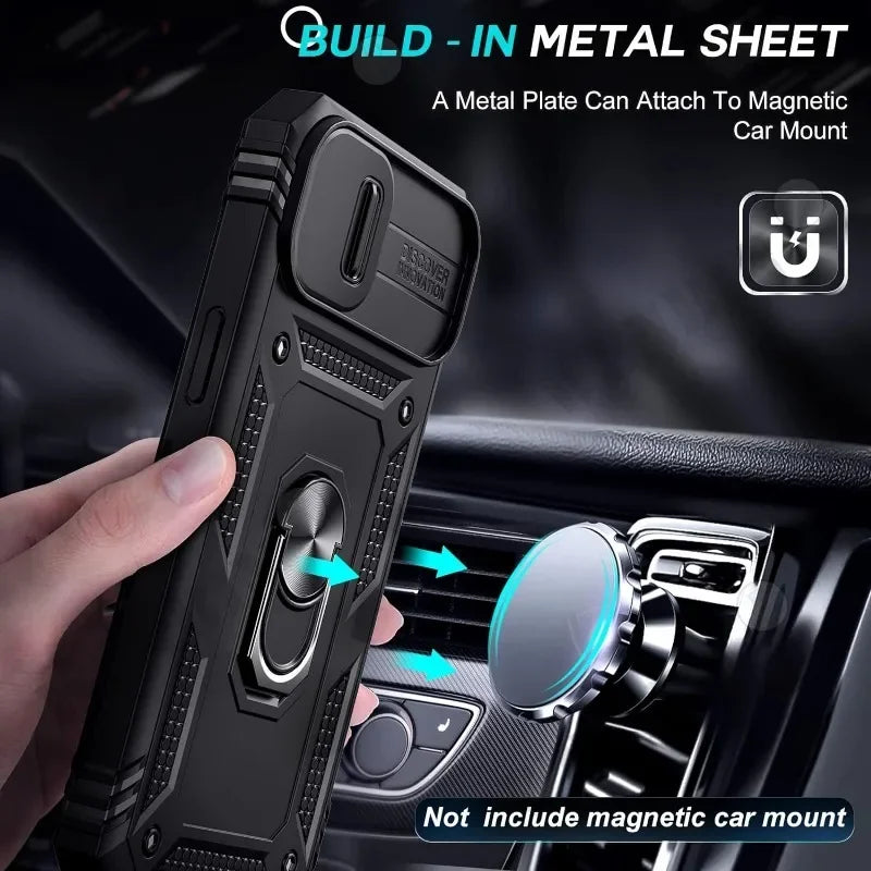 Heavy Duty iPhone Case with Kickstand